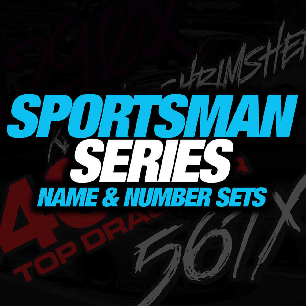 Sportsman Series Custom Driver Name & Number Sets